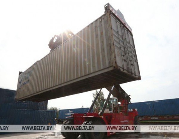 The fifth container train with Belarusian dairy products went to China